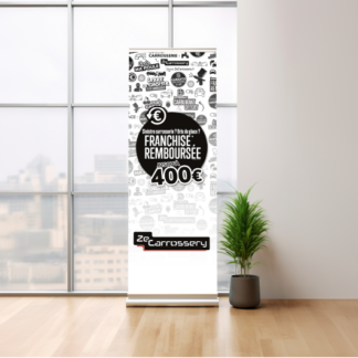 Totem tissu avec support Franchise remboursée
