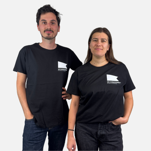 Tee-shirt noir - ZeCa face